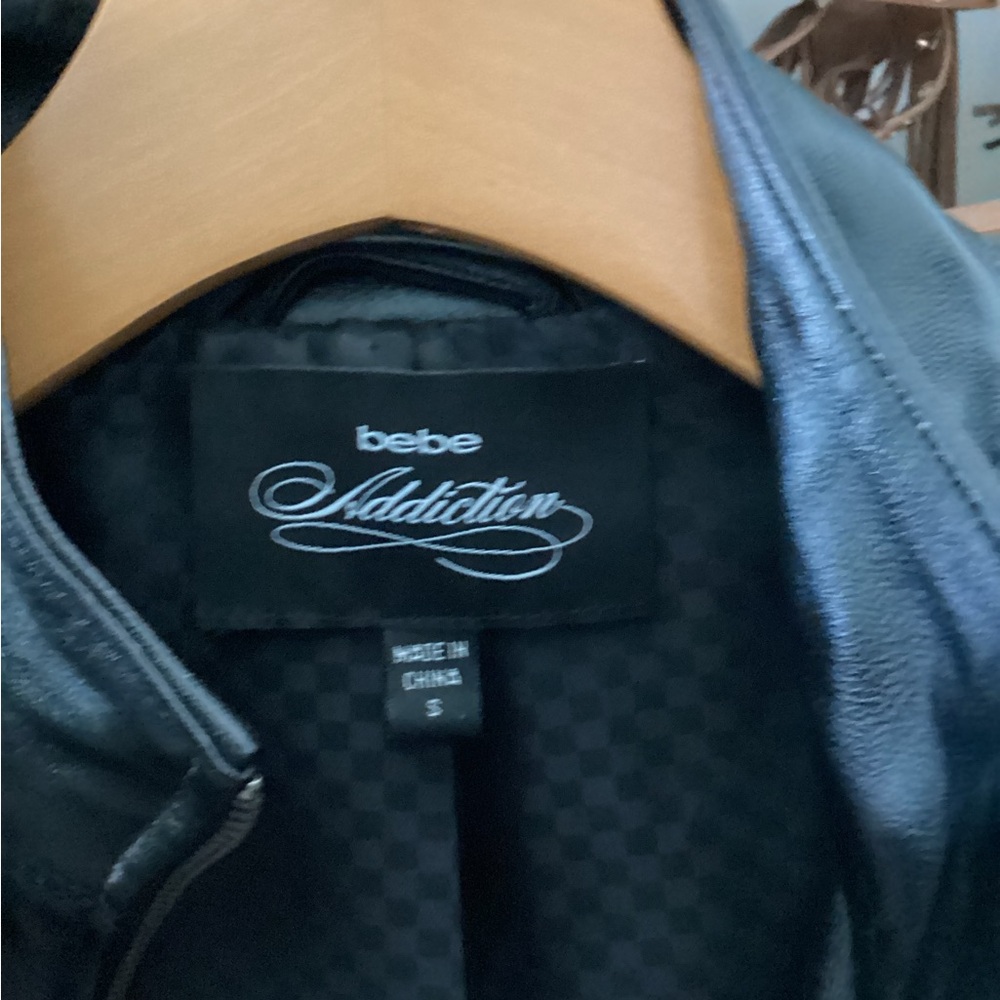 bebe addiction Black Leather Cape Jacket - Picture 7 of 7